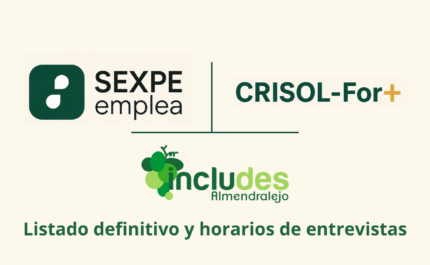 Listado definitivo y horarios entrevistas programa CRISOL FORMAS